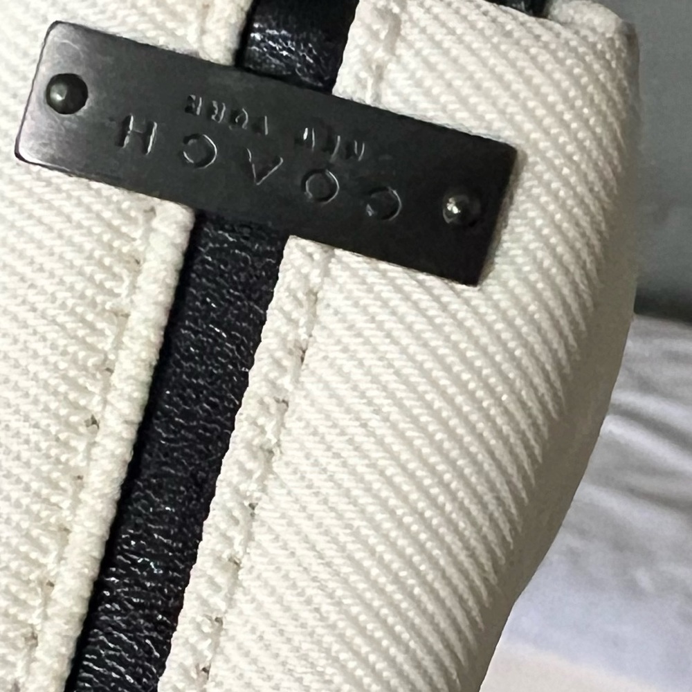 Rare coach canvas and leather mini shoulder bag - Picture 7 of 10